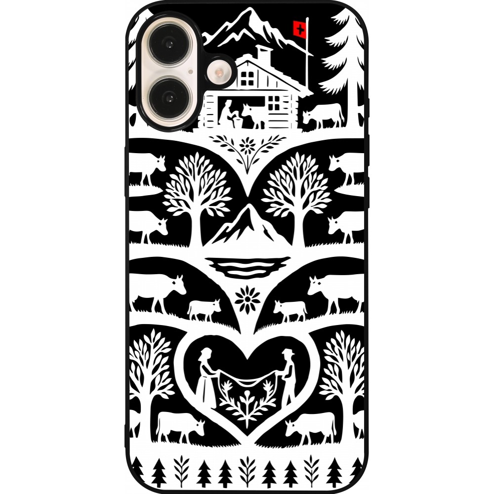 iPhone 16 Plus Case Hülle - Silikon schwarz Poya Schweiz 2 schwarz
