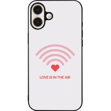 Coque iPhone 16 Plus - Silicone rigide noir Saint Valentines Day 26 Love is in the air