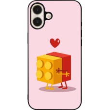 iPhone 16 Plus Case Hülle - Silikon schwarz Saint Valentines Day 26 Puzzle
