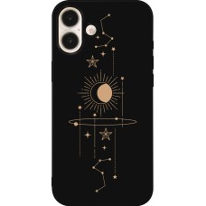 Coque iPhone 16 Plus - Silicone rigide noir Spring 23 astro