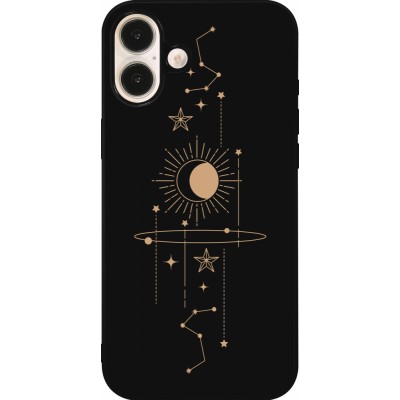 iPhone 16 Plus Case Hülle - Silikon schwarz Spring 23 astro