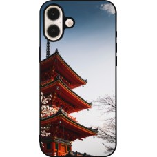 Coque iPhone 16 Plus - Silicone rigide noir Spring 23 Japan