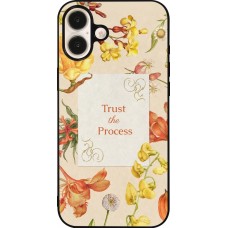 iPhone 16 Plus Case Hülle - Silikon schwarz Trust the process Spring 2026