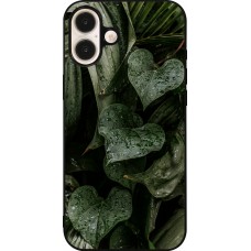 iPhone 16 Plus Case Hülle - Silikon schwarz Spring 23 fresh plants