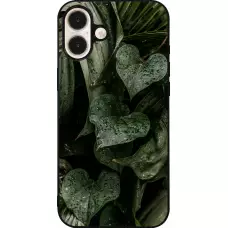 iPhone 16 Plus Case Hülle - Silikon schwarz Spring 23 fresh plants
