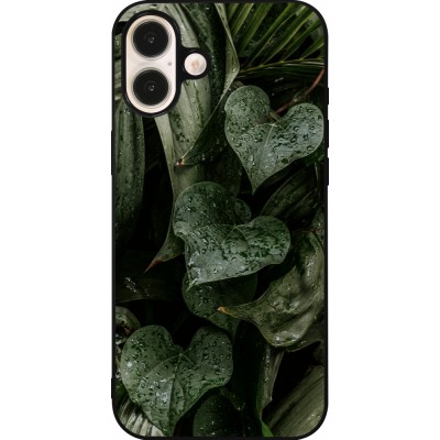 iPhone 16 Plus Case Hülle - Silikon schwarz Spring 23 fresh plants