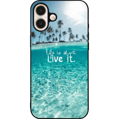 iPhone 16 Plus Case Hülle - Silikon schwarz Summer 18 24