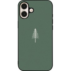 iPhone 16 Plus Case Hülle - Silikon schwarz Christmas 22 minimalist tree