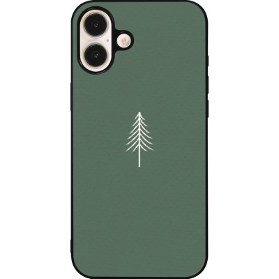 iPhone 16 Plus Case Hülle - Silikon schwarz Christmas 22 minimalist tree