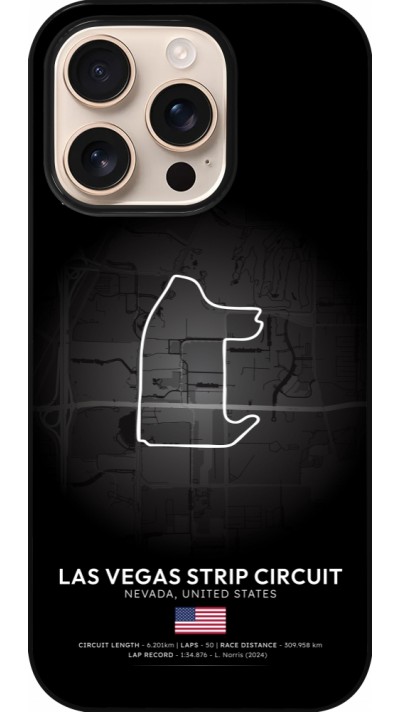 Coque iPhone 16 Pro - F1 Track 2025 Las Vegas