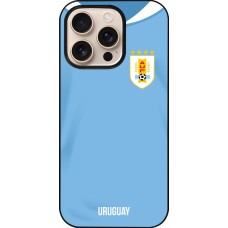 iPhone 16 Pro Case Hülle - Uruguay 2022 personalisierbares Fussballtrikot