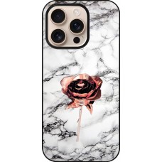 iPhone 16 Pro Case Hülle - Marble Rose Gold