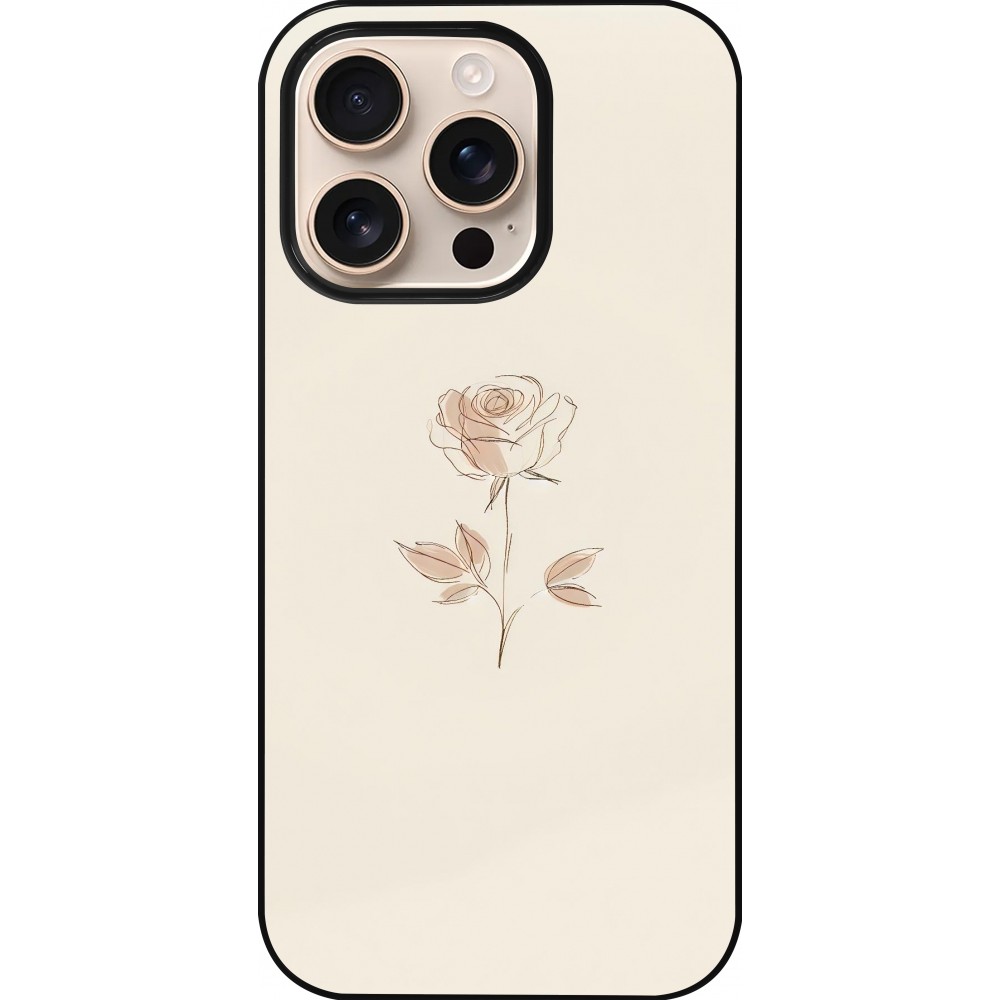 Coque iPhone 16 Pro - Sable Rose Minimaliste