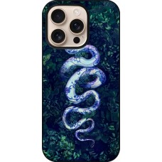 Coque iPhone 16 Pro - Serpent Blue Anaconda