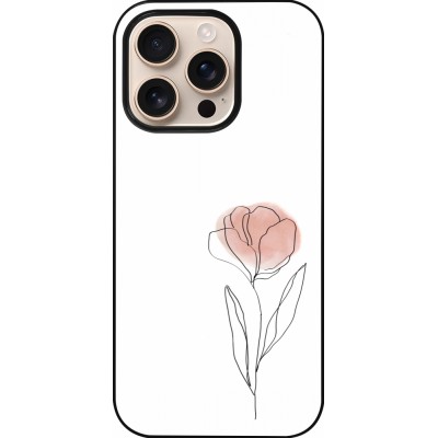 iPhone 16 Pro Case Hülle - Spring 23 minimalist flower