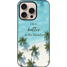 Coque iPhone 16 Pro - Summer 2025 Life is better at the beach