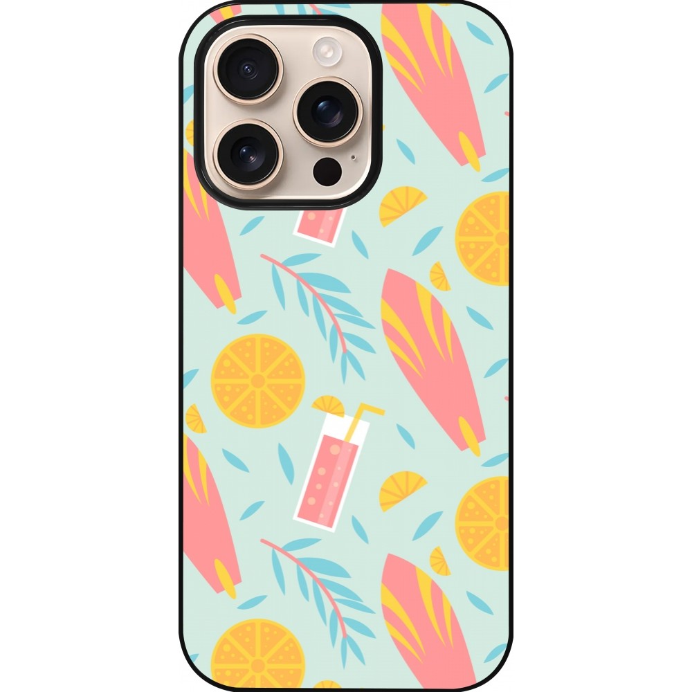 Coque iPhone 16 Pro - Summer 2025 Pattern citron