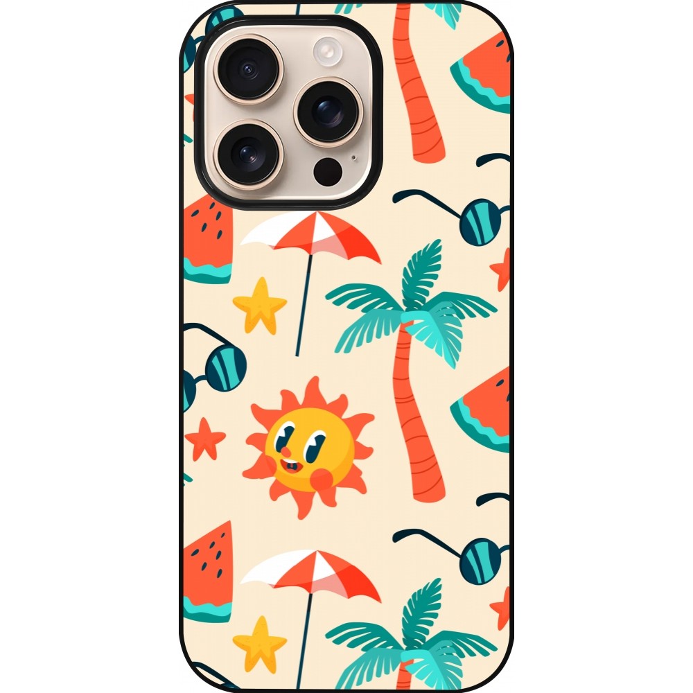 iPhone 16 Pro Case Hülle - Summer 2025 Pattern soleil