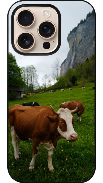 Coque iPhone 16 Pro - Fête Nationale Suisse Vaches