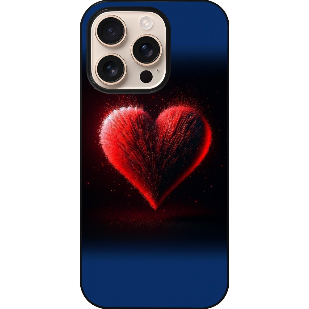 iPhone 16 Pro Case Hülle - Valentin 2025 rotes Herz