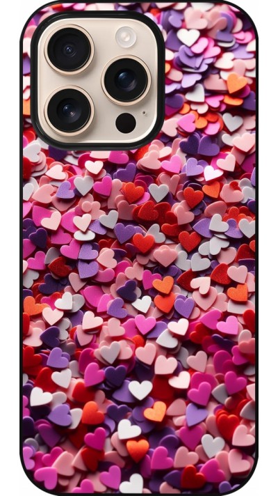 iPhone 16 Pro Case Hülle - Valentin 2025 Konfetti
