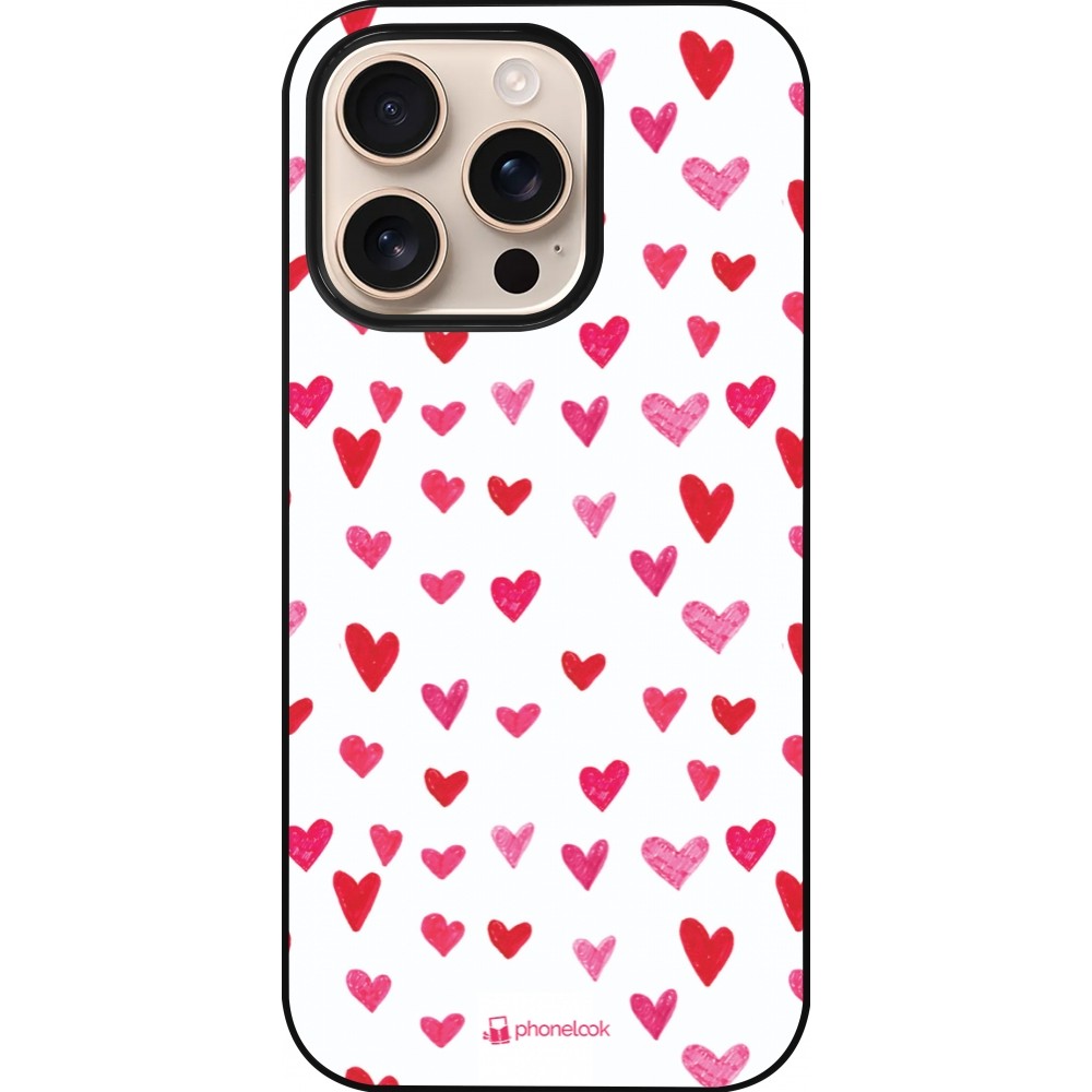 iPhone 16 Pro Case Hülle - Valentine 2022 Many pink hearts
