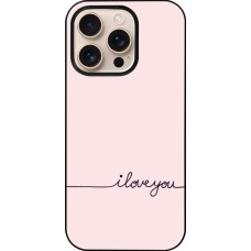iPhone 16 Pro Case Hülle - Valentine 2023 i love you writing