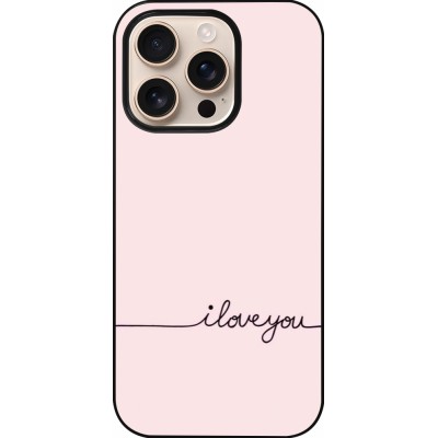 iPhone 16 Pro Case Hülle - Valentine 2023 i love you writing