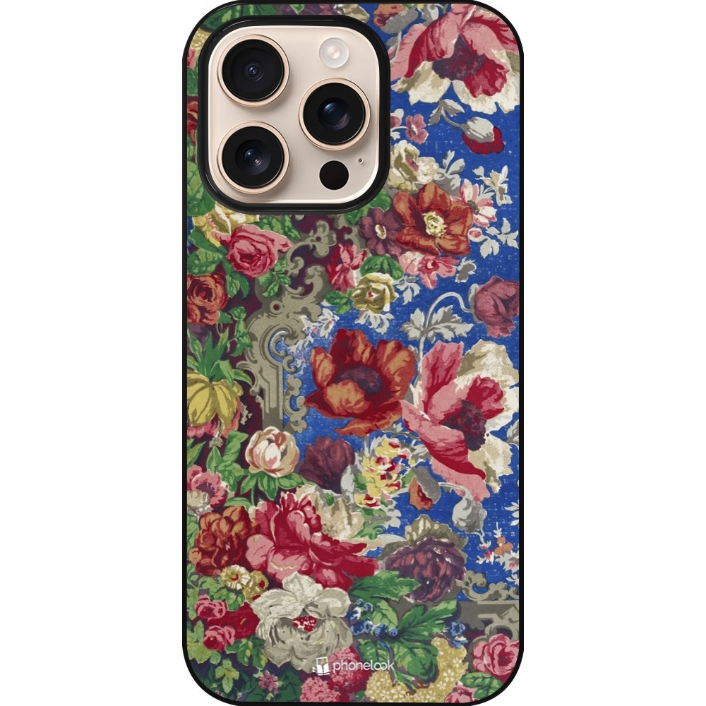 iPhone 16 Pro Case Hülle - Vintage Art Flowers