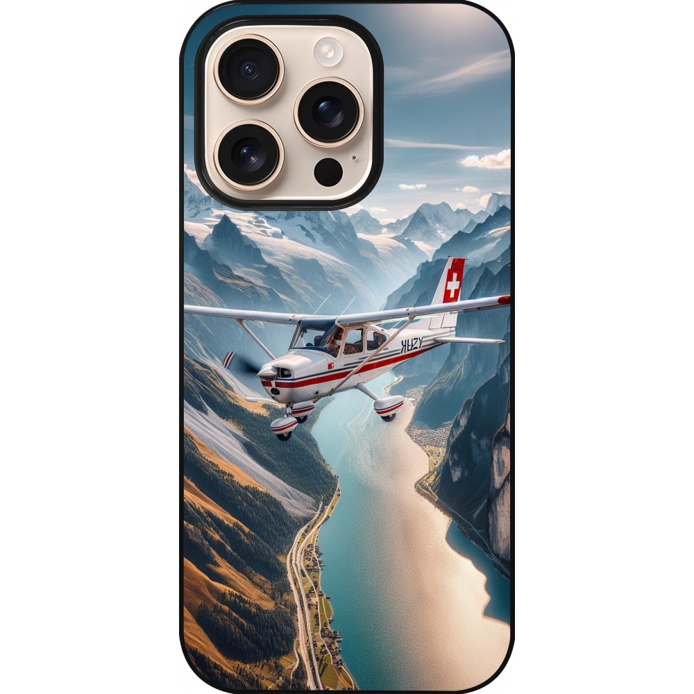 iPhone 16 Pro Case Hülle - Schweizer Alpenflug