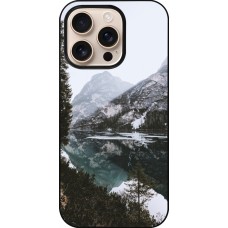 iPhone 16 Pro Case Hülle - Winter 22 snowy mountain and lake