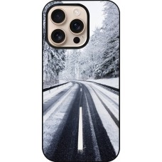 iPhone 16 Pro Case Hülle - Winter 22 Snowy Road