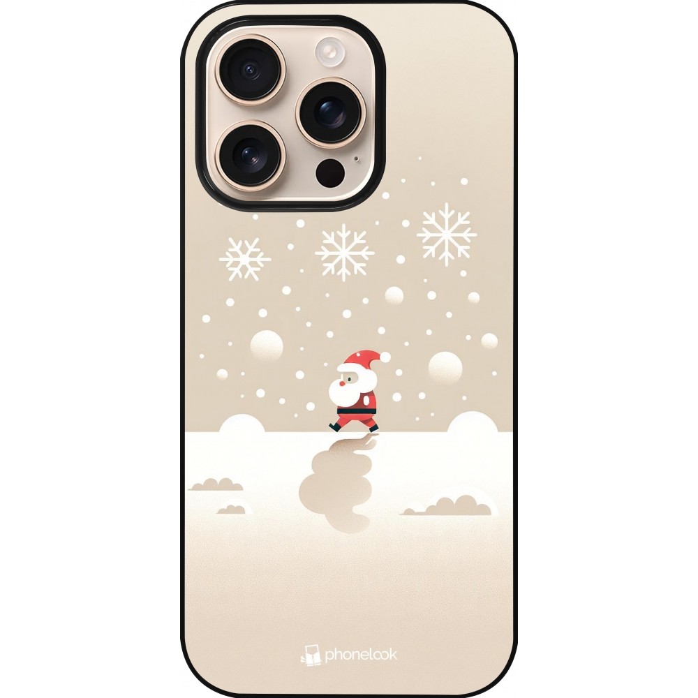 iPhone 16 Pro Case Hülle - Weihnachten 2023 Minimalistischer Weihnachtsmann