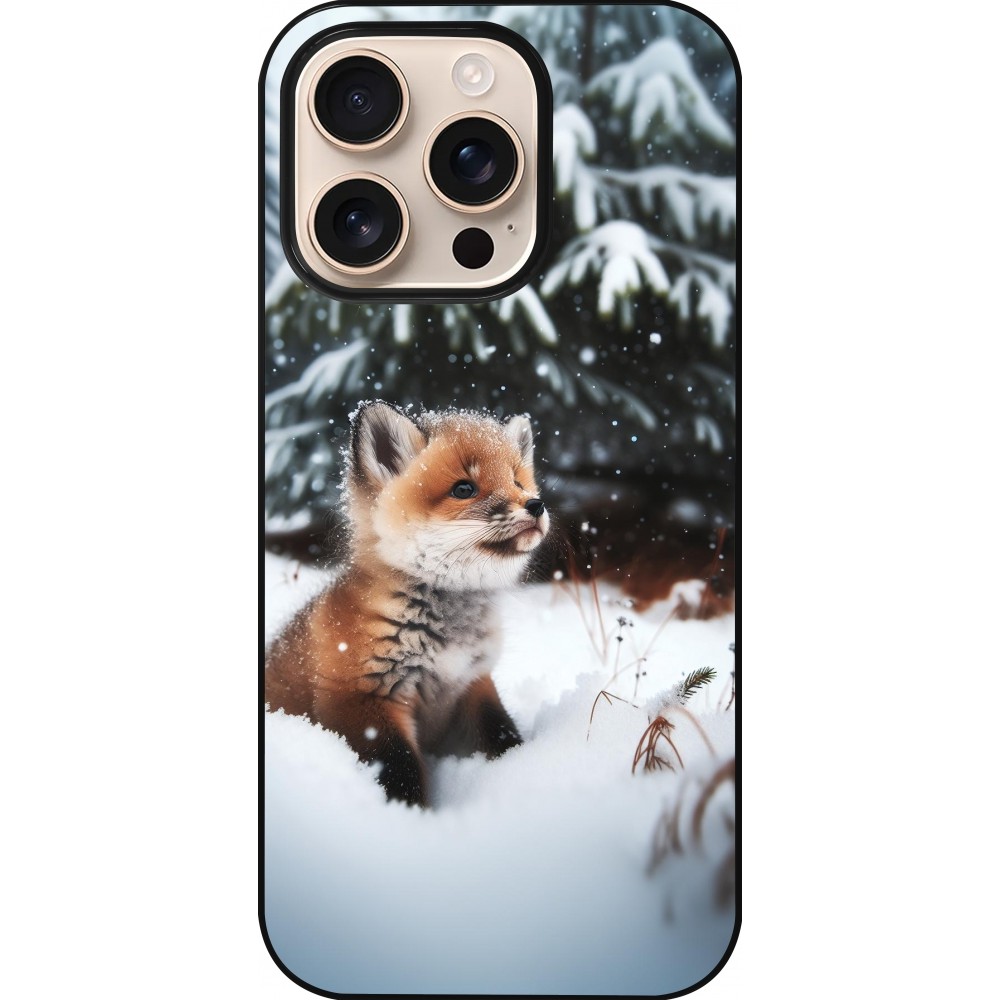 iPhone 16 Pro Case Hülle - Weihnachten 2023 Fuechslein Tanne