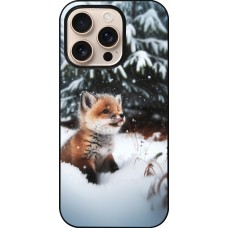 iPhone 16 Pro Case Hülle - Weihnachten 2023 Fuechslein Tanne