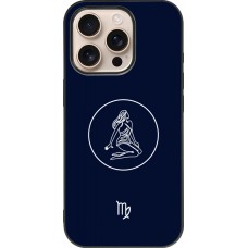 iPhone 16 Pro Case Hülle - Silikon schwarz Astrologie Jungfrau