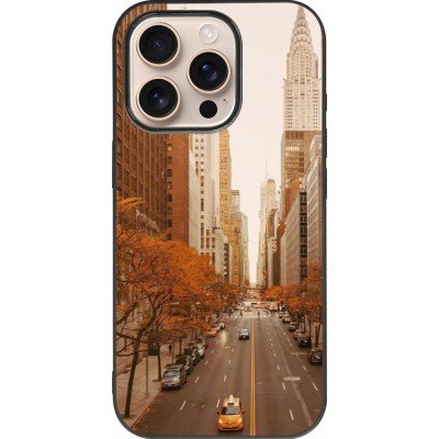 iPhone 16 Pro Case Hülle - Silikon schwarz Autumn 2024 New York city