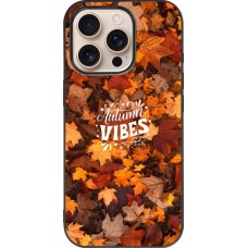 Coque iPhone 16 Pro - Silicone rigide noir Autumn 25 Autumn vibes