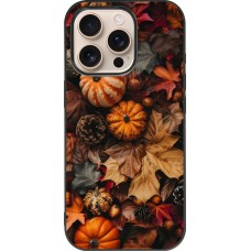 iPhone 16 Pro Case Hülle - Silikon schwarz Autumn 25 Pumpkin