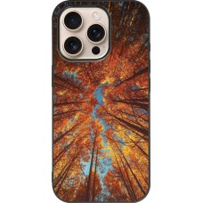 Coque iPhone 16 Pro - Silicone rigide noir Autumn 25 Trees