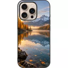 Coque iPhone 16 Pro - Silicone rigide noir Autumn 26 Autumn lake