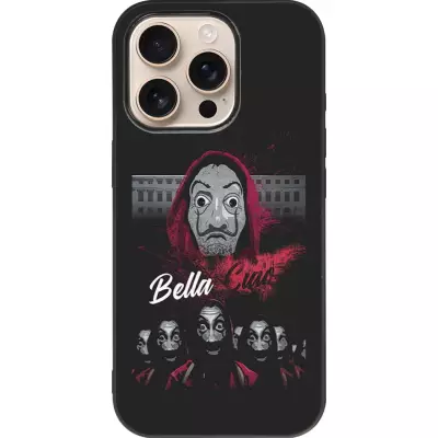 iPhone 16 Pro Case Hülle - Silikon schwarz Bella Ciao