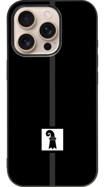 iPhone 16 Pro Case Hülle - Silikon schwarz Kanton BS schwarz