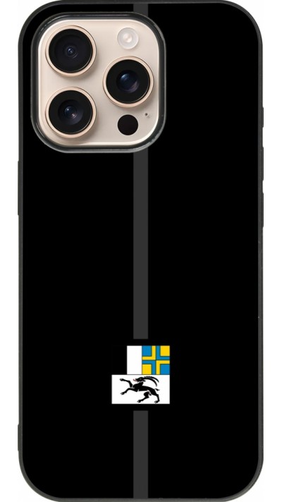 iPhone 16 Pro Case Hülle - Silikon schwarz Kanton GR schwarz