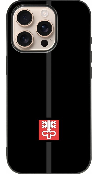 iPhone 16 Pro Case Hülle - Silikon schwarz Kanton NW schwarz