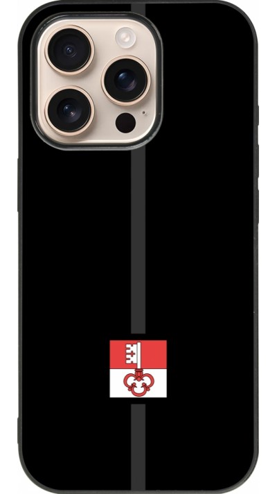 iPhone 16 Pro Case Hülle - Silikon schwarz Kanton OW schwarz
