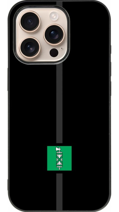 iPhone 16 Pro Case Hülle - Silikon schwarz Kanton SG schwarz