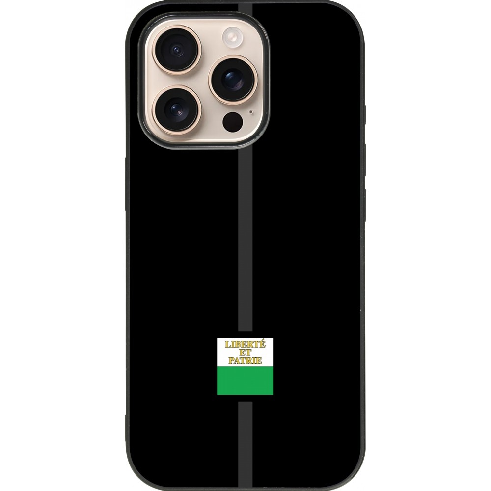 iPhone 16 Pro Case Hülle - Silikon schwarz Kanton VD schwarz