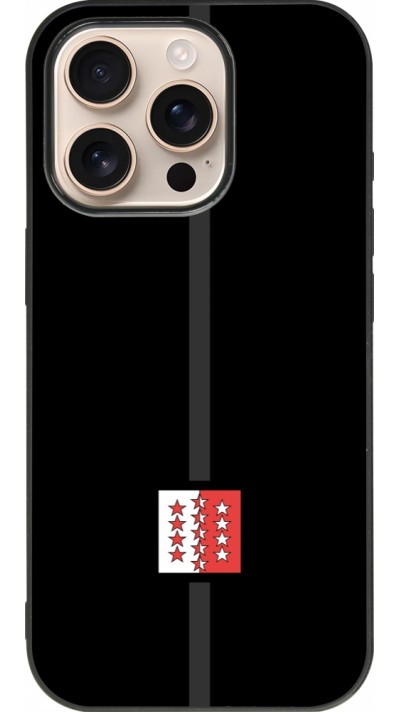 iPhone 16 Pro Case Hülle - Silikon schwarz Kanton VS schwarz
