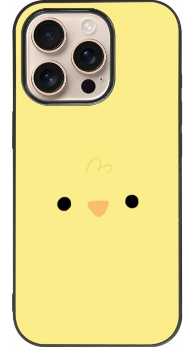 iPhone 16 Pro Case Hülle - Silikon schwarz Easter 2026 Little chicken